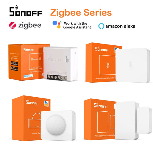 SONOFF Zigbee 3.0 ZBBridge Mini ZBMINI / Wireless Switch / Temperature Humidity / Motion / Door Sensor for Alexa Google Home