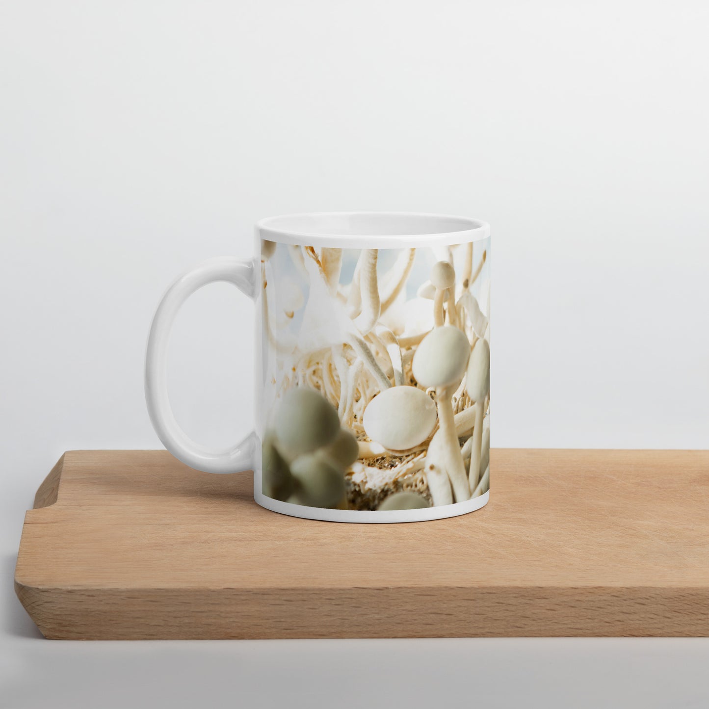 Psilocybe Cubensis mushroom - White glossy mug