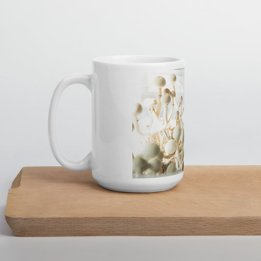 Psilocybe Cubensis mushroom - White glossy mug